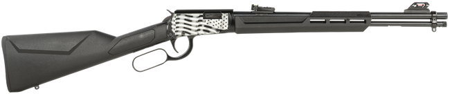 Rossi Rio Bravo Lever Action 22 Long Rifle 18" 15+1 Polished US Flag Engraved