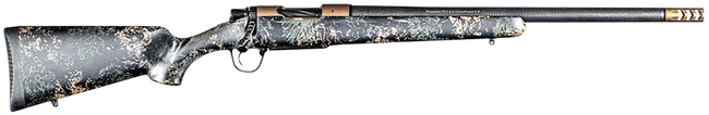 Christensen Arms 8010632200 Ridgeline FFT 7mm PRC 3+1 22" Carbon Fiber/Threaded Barrel, Burnt Bronze Cerakote Rec, Green with Black/Tan Accents Stock