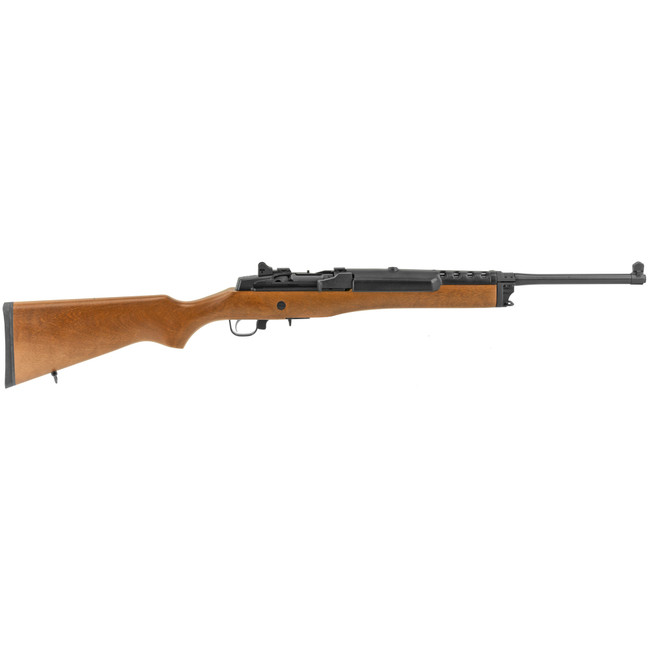 Ruger 5801 Mini-14 Ranch 223 Rem/5.56 NATO 5+1 18.50" Blued Steel Barrel, Blued Drilled & Tapped Alloy Steel Receiver, Hardwood Fixed Stock, Right Hand - 5801 - 736676058013