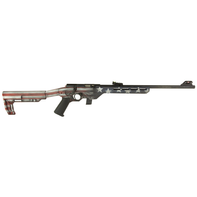 Citadel CIT22LRBLTUSA Trakr  22 LR 10+1 18" Blued Steel Barrel & Receiver, American Flag Synthetic Stock - CIT22LRBLTUSA - 682146873375