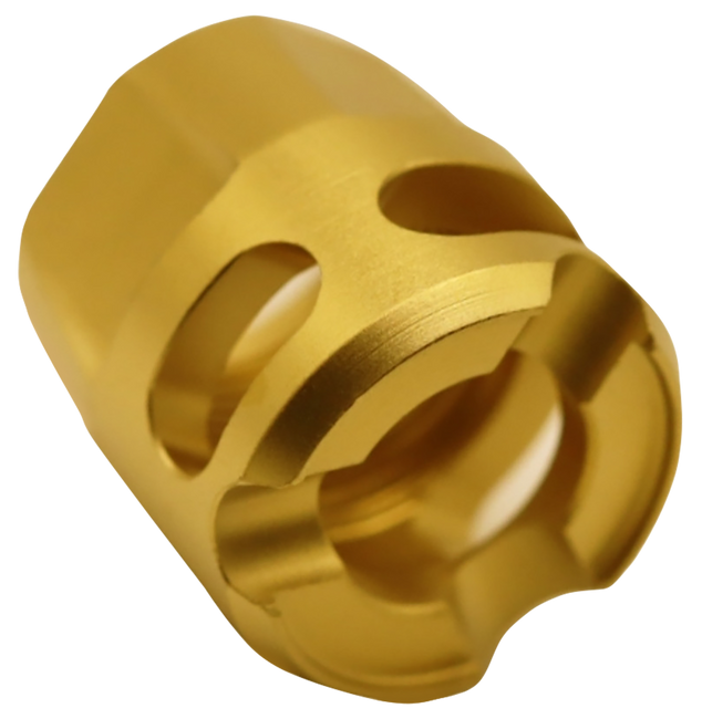 True Precision 9mm Micro Compensator Y Type Gold TiN Half by Twenty Eight