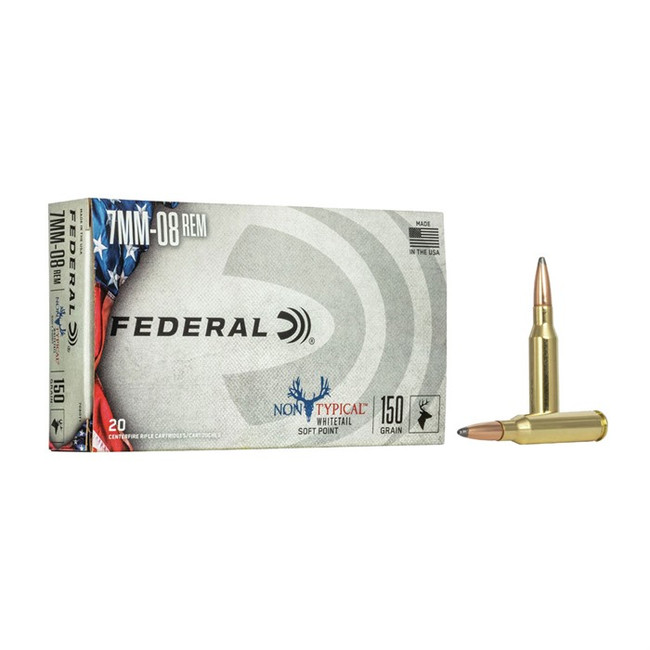 Federal Non Typical 7mm-08 Remington Soft Point 150 Grain 20 Rounds