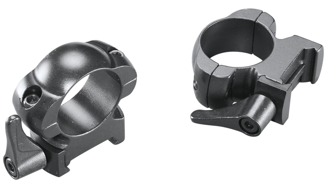 Weaver Lever Lok 1 Inch High Top Scope Rings Matte for Rifles