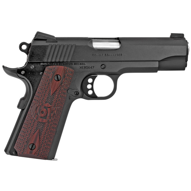 Colt 1911 Combat Commander Pistol 45 ACP 4.25 in. Blued 8 rd. - O4940XE - 098289111364