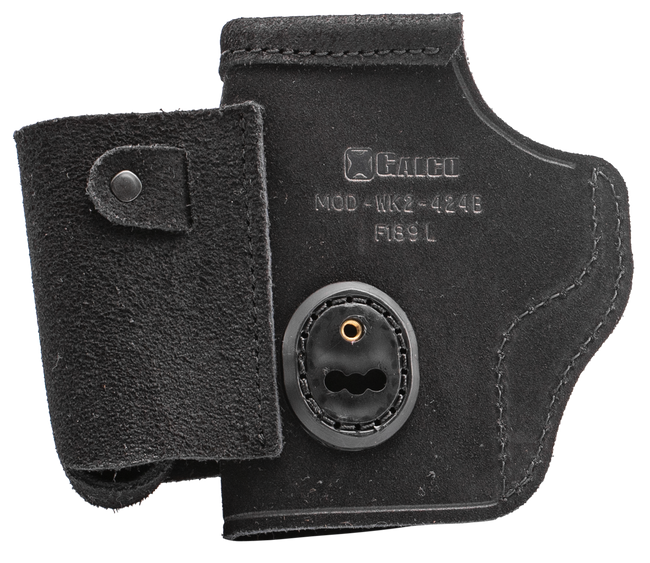 Galco WK2424B WalkAbout 2.0  IWB Black Leather UniClip/Stealth Clip Fits 1911 Fits 3" Barrel Ambidextrous