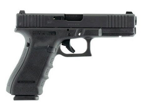 Glock 17 Gen 4, 9mm, 4.49in. Barrel, 17rd - Black (PR17501FS)