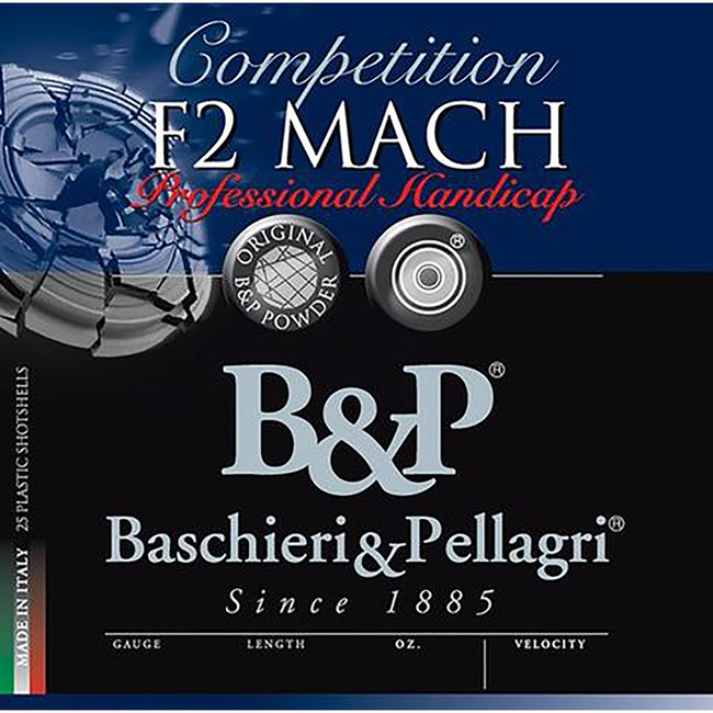 B&P F2 Mach Shotgun Loads 12 ga. 2.75 in. 7/8 oz. 1365 FPS 8 Shot 25 rd. - 12B78F28 - 878122004356