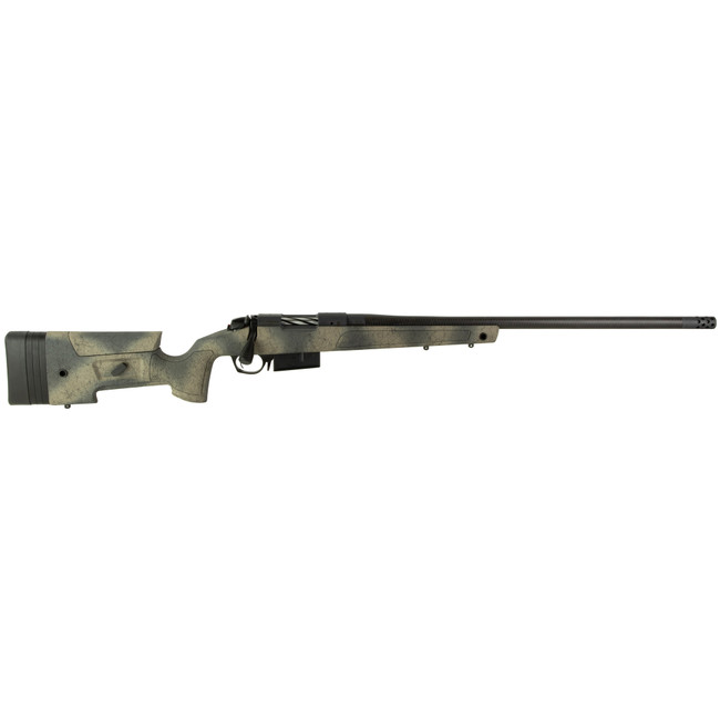 Bergara B14 HMR Carbon Wilderness 6.5 PRC 24" 3 Rounds Cerakote Woodland Camo - B14SM359CF - 043125016181