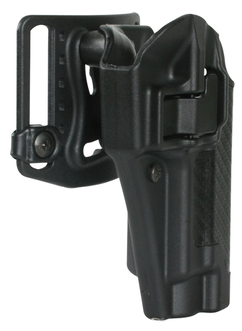 Blackhawk 410003BKR Serpa CQC  OWB Size 03 Black Carbon Fiber Polymer Belt Loop/Paddle Fits 1911 Government & Clones Right Hand