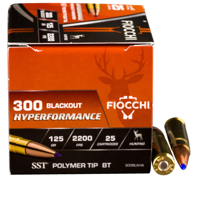 Fiocchi Hyperformance Hunt 300 Aac Blackout Super Shock Tip 125 Grain 25 Rounds
