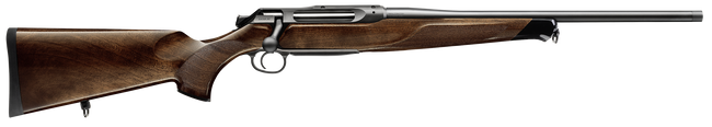 Sauer 80117099 505 Lux Full Size 300 Win Mag 3+1 24" Matte Blued Threaded Barrel, Matte Blued Saddle Mount Steel Receiver, Grade 2 Wood Fixed Stock