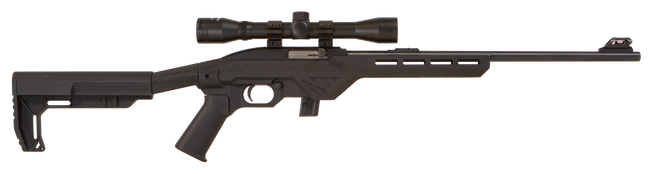 Citadel CIT22LRBMM Trakr  Full Size 22 LR 10+1 18" Blued Steel Barrel, Black Steel Receiver, Black Synthetic Stock, Nikko Stirling Mountmaster