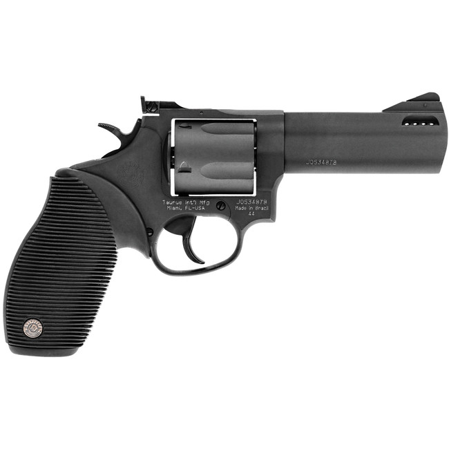 Taurus Tracker 44 Revolver - Black | .44 Mag | 4" Barrel | 5rd | Rubber Grip | Ported Barrel - 2-440041TKR - 725327351238