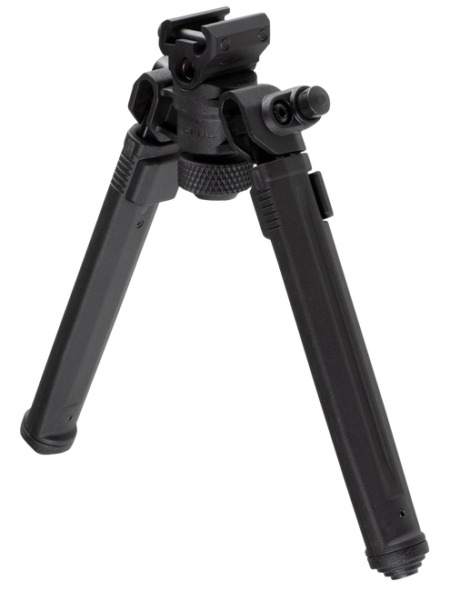Magpul MAG941-BLK Bipod  1913 Picatinny Rail Attachment, Black Mil-Spec Anodized Aluminum, 6.80-10.30" Vertical Adjustment, Rubber Feet for AR-Platform