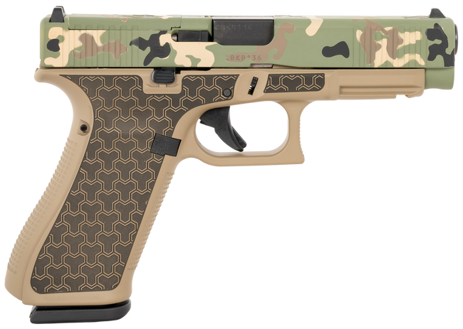 Glock 47 Gen 5 MOS, 9mm, 4.49in. Barrel, 17rd - FDE (PA475S204MOSYNOTHUNTER)