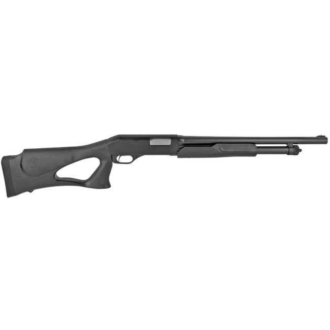 Stevens 23246 320 Security 12 Gauge 3" 5+1 18.50" Matte Black Chrome Lined Barrel, Fixed Thumbhole Stock, Bead Sight - 23246 - 011356232465