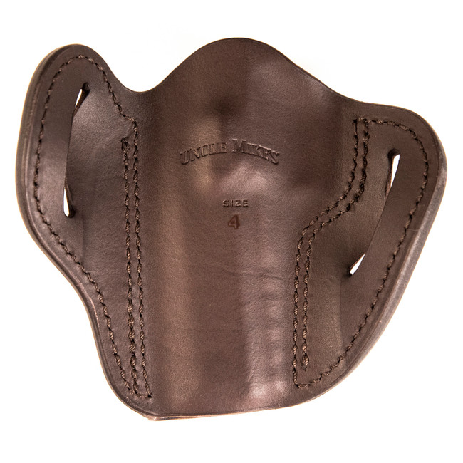 Uncle Mikes-leather(1791) UMOWB4BRWR Outside The Waistband Holster OWB Size 04 Brown Leather Belt Slide Fits Sig P320 Right Hand - UMOWB4BRWR - 810102212467