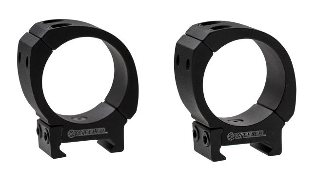 Wheeler Engineering Sporter 34mm Medium Scope Rings BiWeaver Picatinny