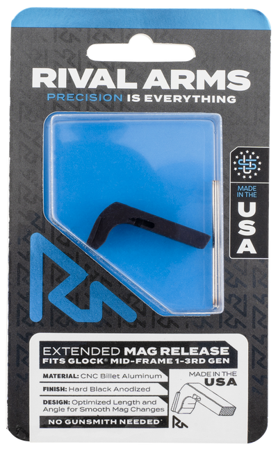 Rival Arms Magazine Release RA72G001A for Glock Gen3 Extended Aluminum