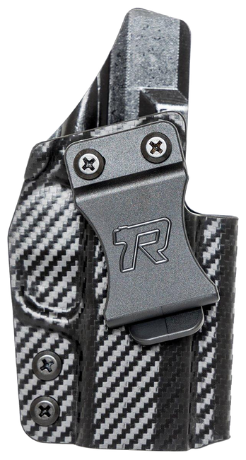 Rounded Gear SSRP365XMACROCFRHVAR Kydex  IWB Black Kydex Fits Sig P365 X Macro Belt Clip Right Hand