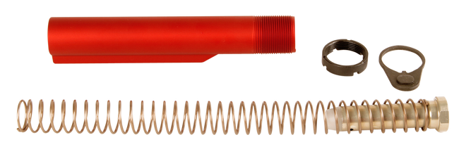 LBE Unlimited Mil-Spec Buffer Tube Kit 6 Position AR-15 Red