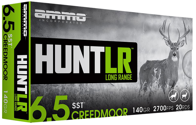 Ammo Inc Signature Hunt 6.5 Creedmoor Rifle Ammo - 140 Grain | Super Shock Tip | 20rd Box