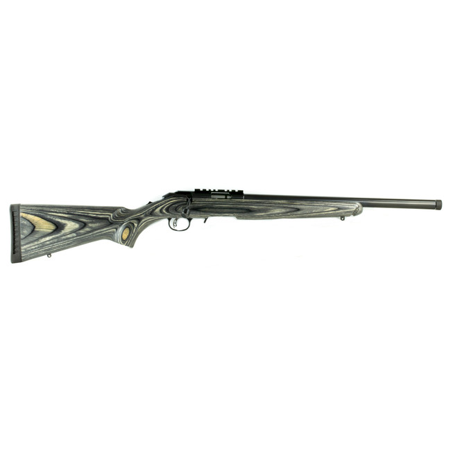 Ruger American Rimfire Target 22 WMR 18 inch 9+1 Satin Blue Laminate Right Hand - 8349 - 736676083497