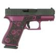 Glock 43X 9mm Luger 3.4in 10rd Black Cherry Cerakote Paisley Grip