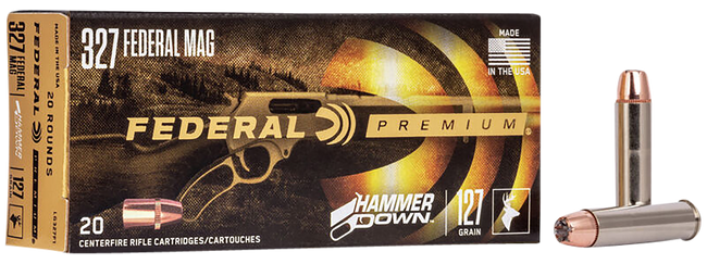 Federal Premium HammerDown 327 Federal Magnum Bonded Hollow Point 127 Grain 20 Rounds