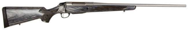 Tikka JRTXG315 T3x  243 Win 3+1 22.40" Barrel, Stainless Steel Metal Finish, Oiled Gray Laminate Stock