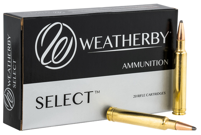 Weatherby Select Rifle Ammo 300 Weatherby Magnum Hornady Interlock 165 Grain 20 Rounds