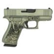 Glock G43X Custom 9mm 3.41in 10rd Gray Battleworn Bushido Mask Grip