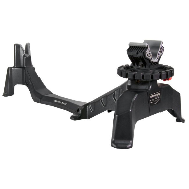 Birchwood Casey CSR Foxtrot Shooting Rest Black Non-Marring Material/Red Accents, Adjustable Elevation, Removeable Center Section for Pistols & Rifles - CSR - 888151031506