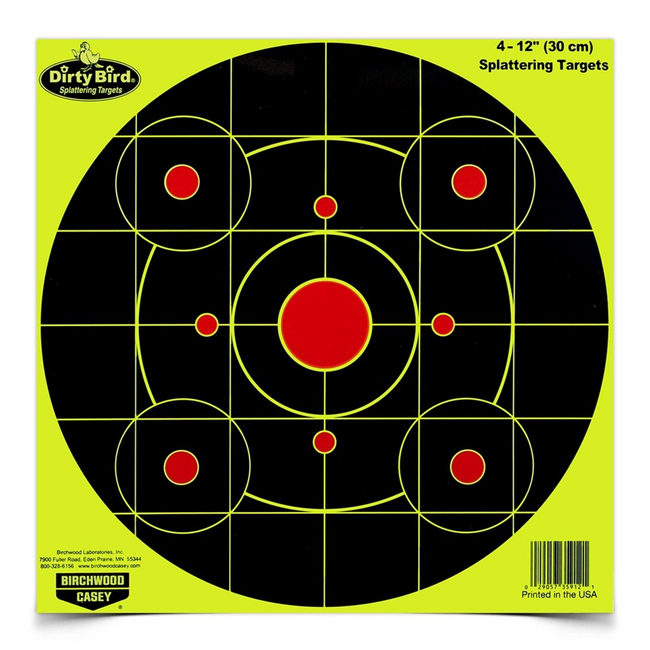 Bc Dirty Bird 12 Bull's Eye Yellow Sight In 4pk