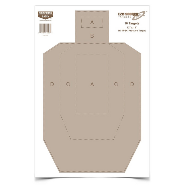 Eze-Scorer 12 x 18 BC IPSC Practice Target