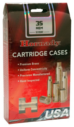 Hornady Unprimed Brass Rifle Cartridge Cases .35 Rem 50/ct