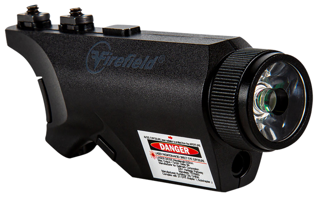 Firefield FF35011K Rival XL Foregrip Flashlight Green Laser Combo  Matte Black 75/150 Lumens White LED Light