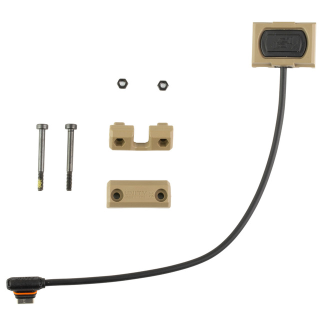 Unity Tactical ModButton Lite Link USB C 7 Inch FDE Remote Switch for Picatinny Rail Light Laser Accessories