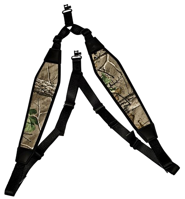 GrovTec US Inc GTSL59 BalancePoint  made of Realtree Xtra Green Nylon with Padded Design & Swivels for Rifle/Shotgun