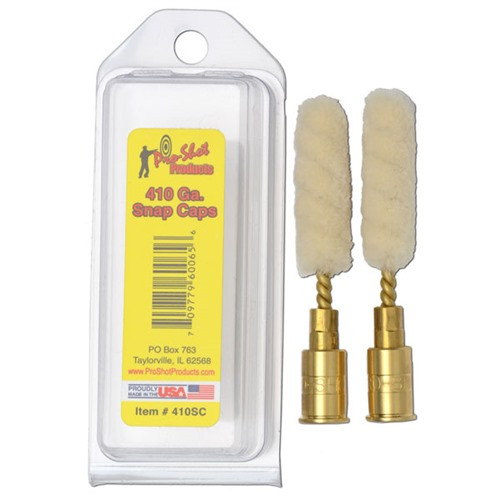 Pro-Shot Shotgun Wool Mop Brass Snap Caps - .410 ga