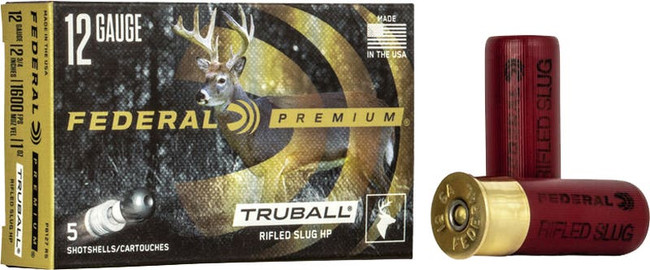 Federal Premium Vital-Shok TruBall Load 12 Gauge 2.75 in. 1 oz. Slug 5 rd. - PB127RS - 029465025267