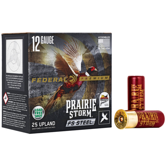 Federal Prairie Storm FS Steel Shotgun Ammo 12 ga. 2.75 in. 1 1/8 oz. 3 Shot 25 rd.