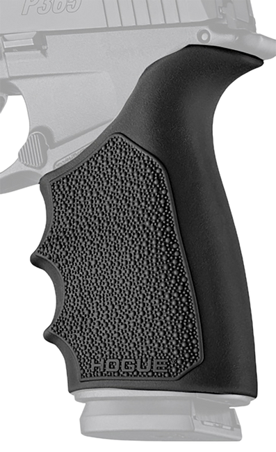 Hogue 18520 Grip Sleeve Handall Beavertail Black Rubber