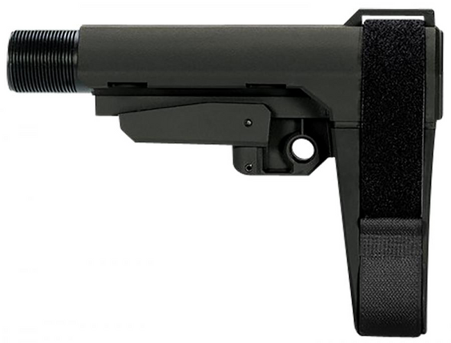 SB Tactical SBA3X03MSB SBA3 X Synthetic Stealth Gray 5-Position Adjustable for AR-Platform (Tube Not Included)
