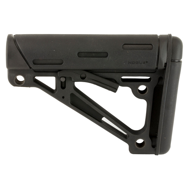 Hogue OverMolded Collapsible AR Stock Six Position Mil-Spec for AR Rifles
