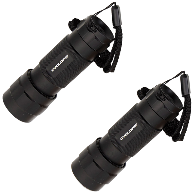 Cyclops 14 LED Flashlight 80 Lumen Aluminum AAA Battery 60m Beam