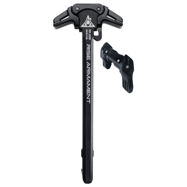 Rise Armament Ambi Charging Handle and Safety Selector for AR-15 Nitride