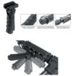 Leapers Ergonomic Ambidextrous 5-position Foldable Foregrip - Black