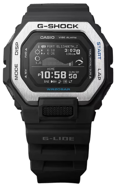 G-shock/vlc Distribution GBX1001CR G-Shock Tactical G-Glide Fitness Tracker Black Size 145-215mm