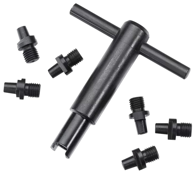 Pietta AC020+060 Revolver Nipple Wrench  w/ 6 Pack #10 Cap Nipples Fits All Pietta Black Powder Revolvers